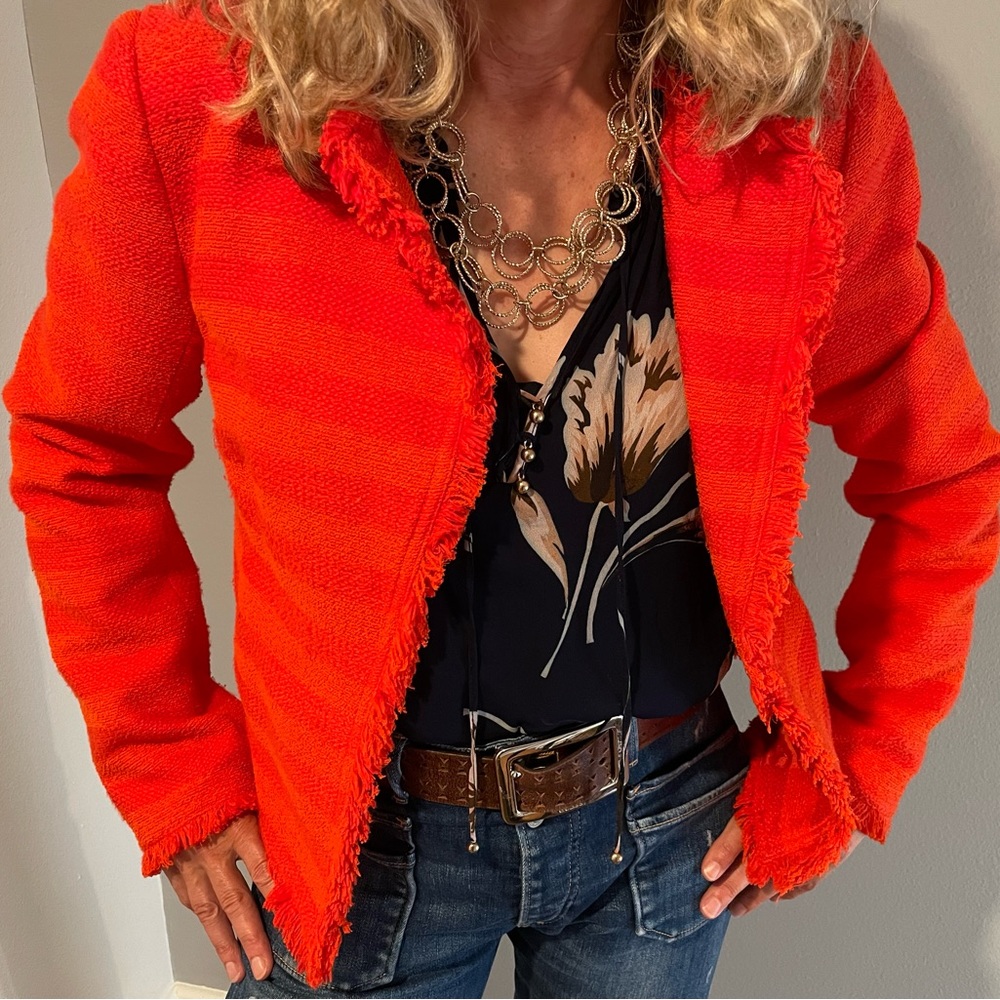 Trina Turk orange jacket